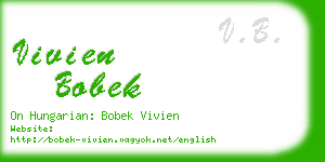 vivien bobek business card